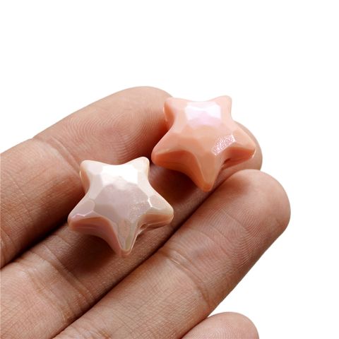 Gói 4 Hạt Cườm Hình Ngôi Sao Nhiều Màu Sắc Dùng Xâu Vòng Làm Trang Sức Thủ Công DIY