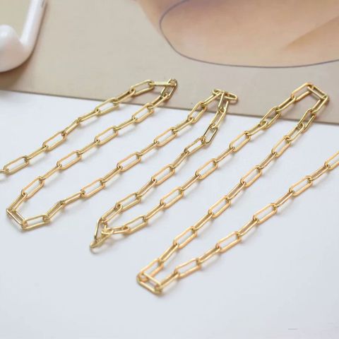 50cm Dây Chuỗi Xích Màu Vàng Làm Trang Sức Phụ Kiện Vòng Cổ Vòng Tay DIY