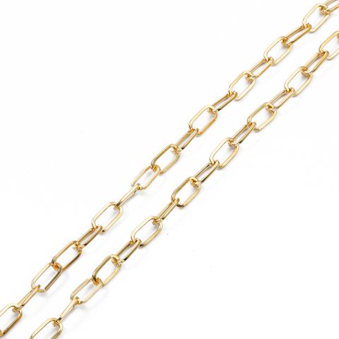 50cm Dây Chuỗi Xích Màu Vàng Làm Trang Sức Phụ Kiện Vòng Cổ Vòng Tay DIY