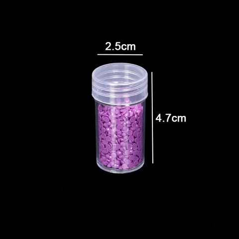 HỘP NHỰA PP trong suốt đáy tròn đựng hạt cườm, đá thủ công DIY tiện lợi
