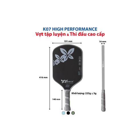 Vợt K07 High Performance, Chính Hãng (TH549)