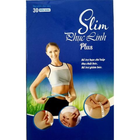 Slim Phục Linh Plus (30 viên) Hỗ trợ giảm cân, giảm béo, không mệt mỏi, trẻ đẹp da, ann toànn hiệu quả