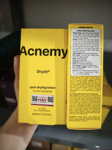 Tinh Chất Chấm Mụn Acnemy Dryzit Spot Drying Lotion 30ml Thương hiệu từ Tây Ban Nha