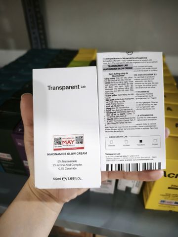 Kem dưỡng sáng da Transparent Lab – Niacinamide Glow Cream 50ml  cấp ẩm chuyên sâu và đồng đều màu da 