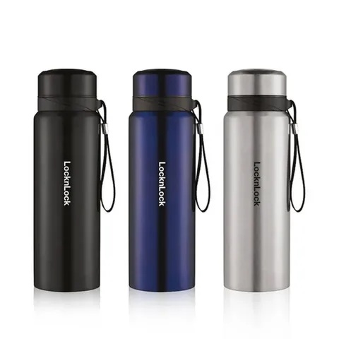 Bình Giữ Nhiệt LocknLock Vacuum Bottle 800ml Bằng Thép Không Gỉ -Xanh Đậm, Đen- LHC6180