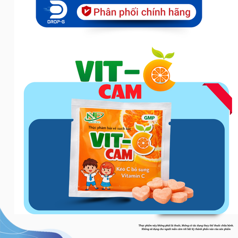 Viên ngậm vitamin C Vit-C Cam Nutifine – ( 1 gói)