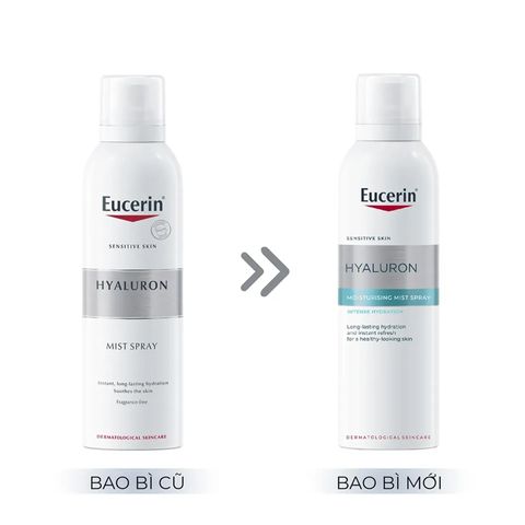 Xịt Dưỡng Ẩm Eucerin Hyaluron Mist Spray 150ml - Nước Xịt Khoáng Dành Cho Da Nhạy Cảm, Dưỡng Ẩm & Làm Sáng Da