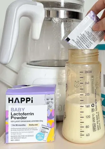 Men Happi Baby Lactoferrin 28g – Tăng miễn dịch, hỗ trợ tiêu hóa, phát triển trí não hàng Úc