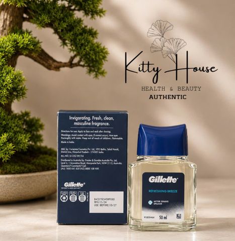 Dưỡng da sau cạo râu Gillette refreshing breeze after Shave Splash chai 50ml