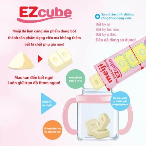 Tách lẻ 1 thanh sữa Meiji nội địa Nhật cho bé từ 0-1 tuổi (Combo 3 thanh tiết kiệm)