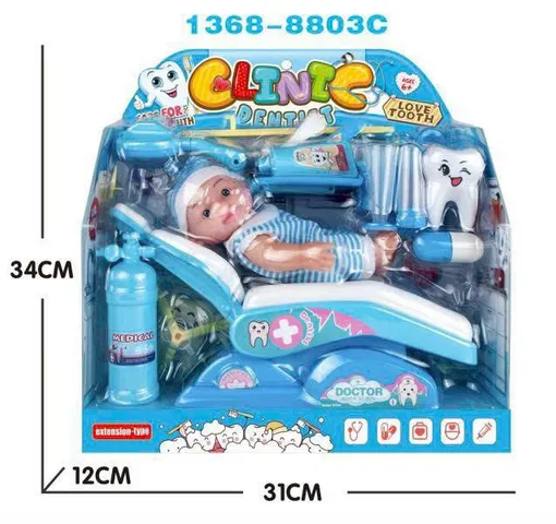 Bác sĩ nha khoa khám răng búp bê 1368-8803 giao màu ngẫu nhiên