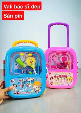 8810 Giao màu ngẫu nhiên vali đồ chơi bác sĩ, đồ chơi y tế