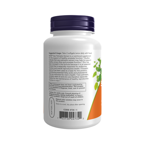 Viên Uống Now Saw Palmetto Cây Cọ Lùn Hỗ Trợ Đường Tiết Niệu Đề Kháng (Hộp 90 viên) - YoungFit