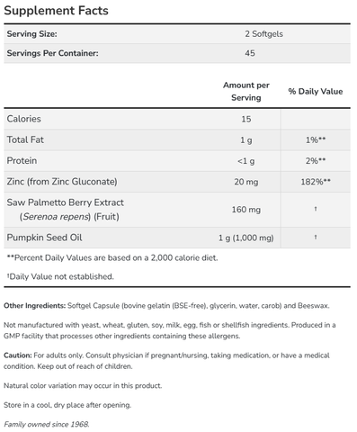 Viên Uống Now Saw Palmetto Cây Cọ Lùn Hỗ Trợ Đường Tiết Niệu Đề Kháng (Hộp 90 viên) - YoungFit