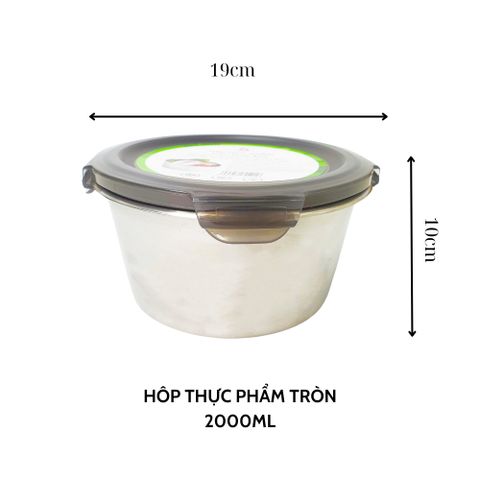 HỘP THỰC PHẨM TRÒN VÀ NẮP GÀI CÓ QUAI (TH587)