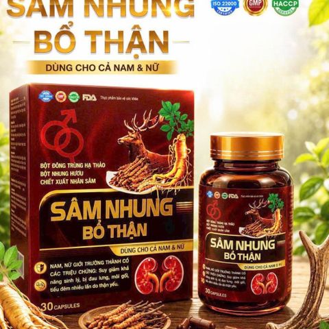 SÂM NHUNG BỔ THẬN – BỔ KHỎE TỪ BÊN TRONG, TĂNG CƯỜNG SỨC KHOẺ TỰ NHIÊN