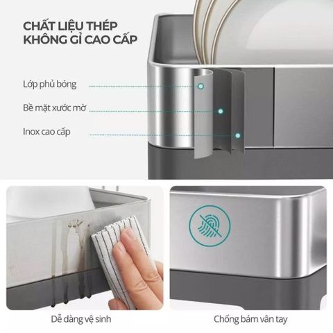 Giá úp bát cao cấp 2 tầng Perfection by M