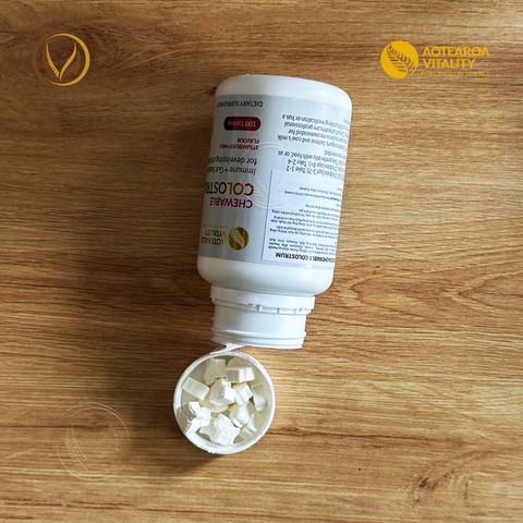Kẹo sữa non hỗ trợ miễn dịch và đường ruột cho bé Aotearoa Vitality Chewable Colostrum 100 viên