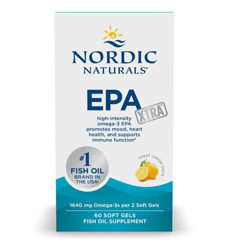 Viên uống Hỗ trợ tim mạch, tâm trạng, miễn dịch cao với EPA XTRA 1640mg Omega-3 của Nordic Naturals 60 viên - Mỹ - MẸ SÓC