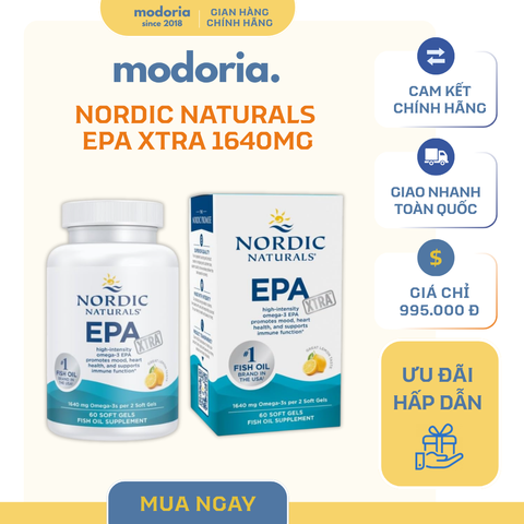 [modoria.] Viên uống Nordic Naturals EPA XTRA 1640mg Omega-3 60 viên Mỹ