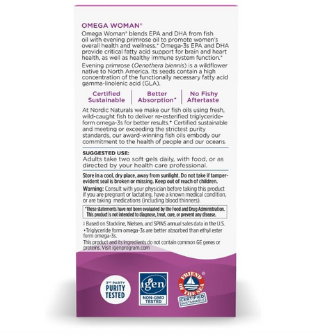 [modoria.] Viên uống Nordic Naturals Omega Woman và tinh dầu Hoa anh thảo 120 viên Mỹ