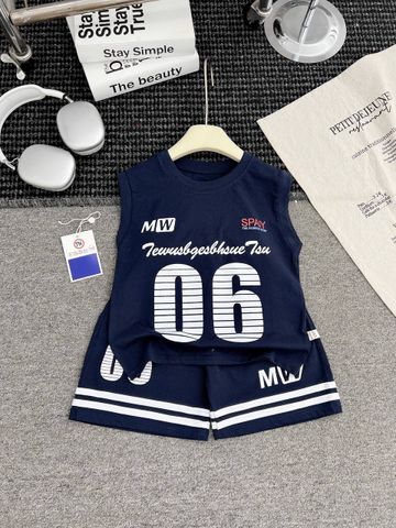 Set bộ ba lỗ thể thao số mát mẻ thoáng khí mùa hè cho bé trai mặc đi học đi chơi kèm ảnh cận chất