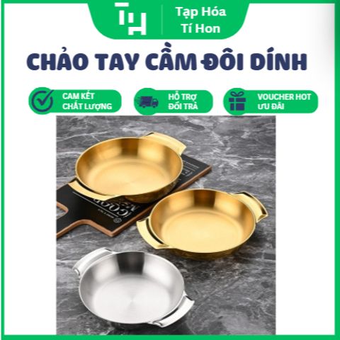 Chảo phong cách Hàn Quốc, Tay cầm đôi dính liền cao cấp (TH603)
