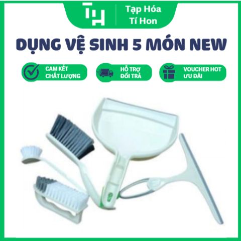 BỘ DỤNG VỆ SINH 5 MÓN TZJ935 NEW (TH605)