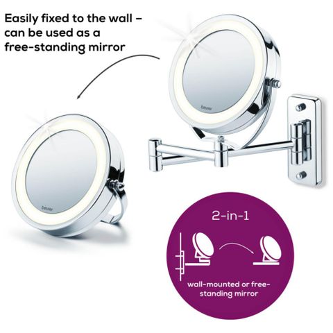 GƯƠNG TRANG ĐIỂM 2 MẶT KÈM ĐÈN LED BEURER BS59