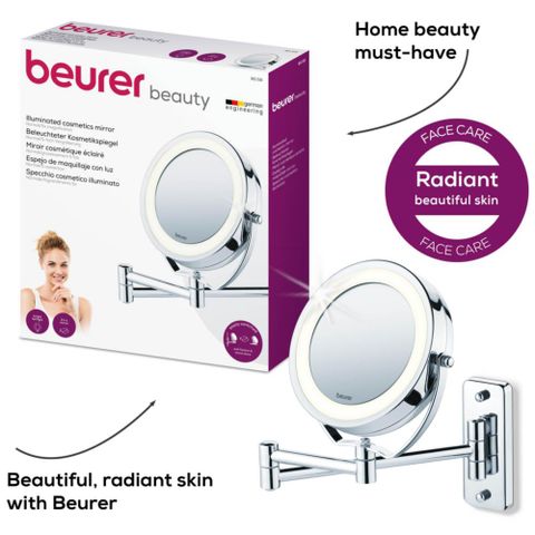 GƯƠNG TRANG ĐIỂM 2 MẶT KÈM ĐÈN LED BEURER BS59