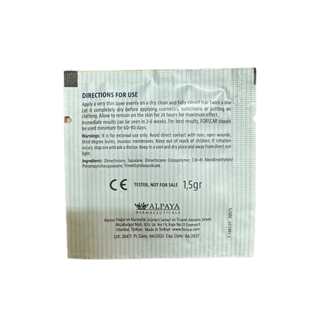 Gel Làm Mờ Sẹo Lồi, Lõm & Phẫu Thuật Forscar - Giảm Ngứa, Mờ Vết Sẹo - 10g