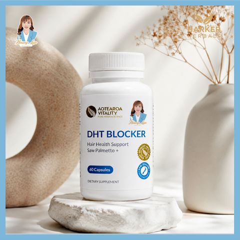 Viên uống kích thích mọc tóc nhanh, ngăn rụng tóc New Zealand Aotearoa Vitality DHT Blocker 60 viên