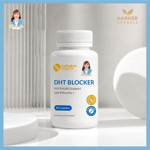 Viên uống kích thích mọc tóc nhanh, ngăn rụng tóc New Zealand Aotearoa Vitality DHT Blocker 60 viên