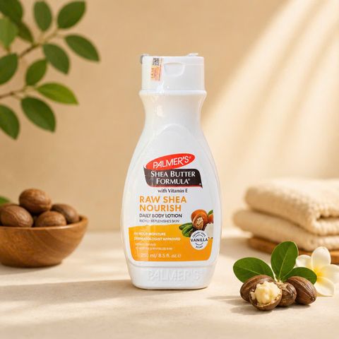 [Nhập khẩu chính ngạch] Sữa dưỡng thể bơ hạt mỡ Palmer's Raw Shea chai 250ml