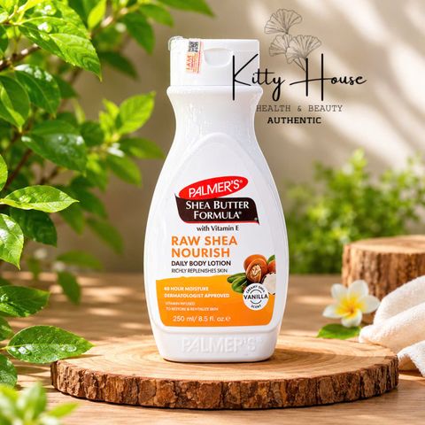 [Nhập khẩu chính ngạch] Sữa dưỡng thể bơ hạt mỡ Palmer's Raw Shea chai 250ml
