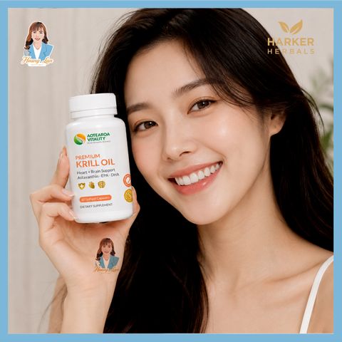 Viên uống dầu nhuyễn thể New Zealand Aotearoa Vitality Premium Krill Oil 60 viên