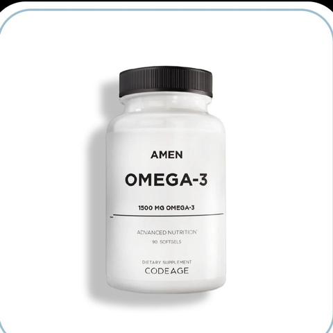 Viên Dầu Cá Codeage Amen Omega-3 1500mg - Hỗ Trợ Sức Khỏe Tim Mạch, Phát Triển Não Bộ, Không GMO