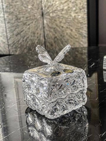 Thố Bohemia Crystal Butterfly 9,5cm
