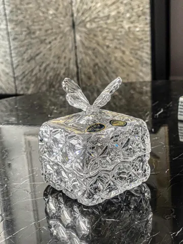 Thố Bohemia Crystal Butterfly 9,5cm