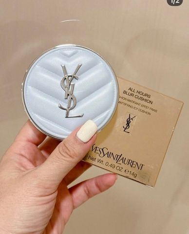 Phấn Nước Yves Saint Laurent YSL All Hours Blur Cushion Powder 14g (Xanh) 749335