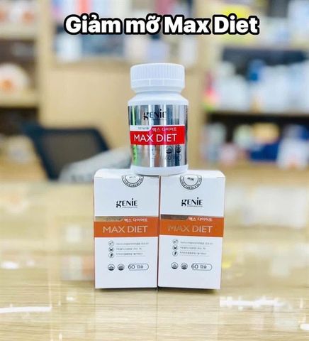 Viên Uống Giảm Cân Genie Max Diet 60 Viên 749338