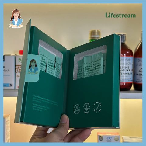 Bột men vi sinh tăng miễn dịch và hô hấp cho trẻ em New Zealand Lifestream Golden Guard Kids Probiotics 15 gói
