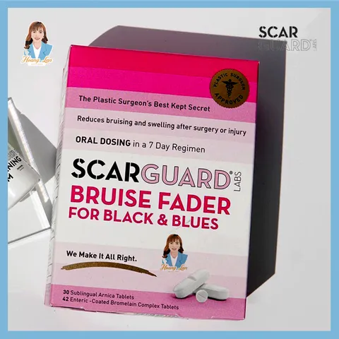 Viên uống ngậm tan vết bầm tím Mỹ Scarguard Bruise Fader For Black & Blues 72 viên