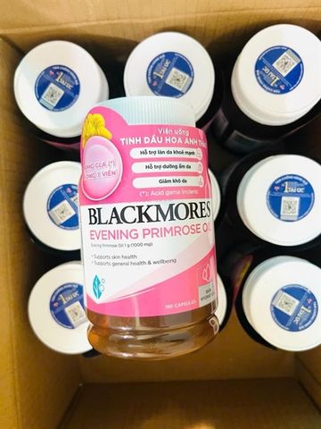 ( Hàng Cty có tem phụ ) Viên uống Blackmores Evening Primrose Oil 190 viên – hỗ trợ nội tiết, đẹp da