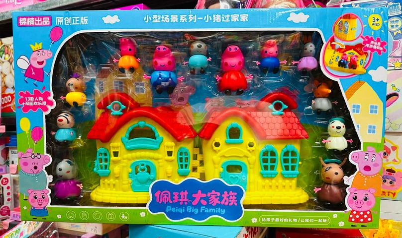Nhà búp bê gia đình heo Peppa Pig Family 2256 Bộ Đồ Chơi Gia Đình Heo Peppa Kèm Nhà Mini Nhiều Nhân Vật