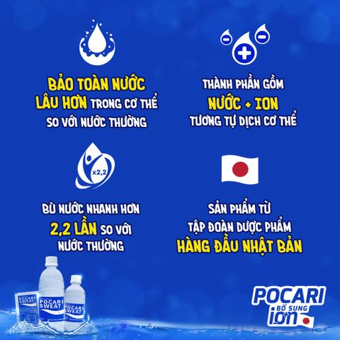 Thức uống bổ sung ion Pocari Sweat dạng bột (Hộp 5 gói)