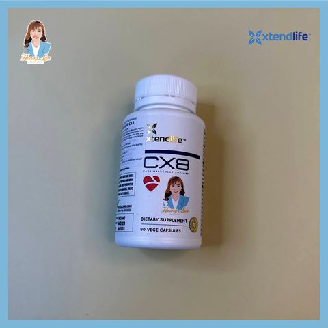 Viên uống hỗ trợ tim mạch, ngừa đột quỵ New Zealand Xtend Life CX8 Cardiovascular Support 90 viên