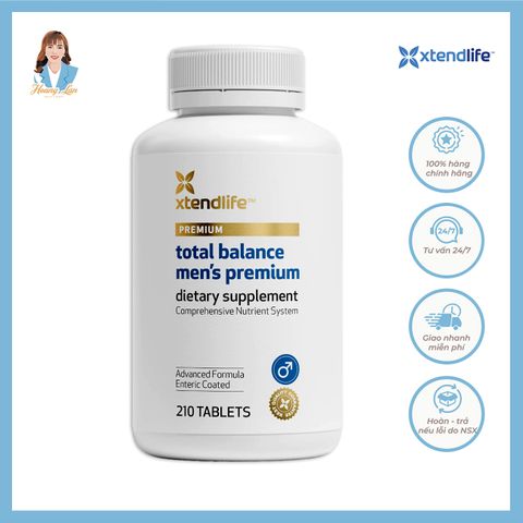 Viên uống vitamin tổng hợp nâng cao cho nam New Zealand Xtend Life Total Balance Men’s Premium 210 viên