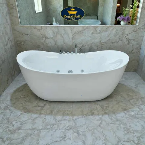 Bồn Tắm Thỏi Vàng Regalbath 1m7 (RB-17TV) - Thiết Kế Sang Trọng, Chất Liệu Acrylic Cao Cấp, Phong Thủy Hiện Đại