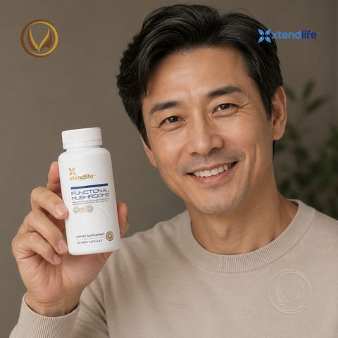 Viên uống bổ phổi Xtend Life Functional Mushrooms 120 viên - Chính hãng New Zealand